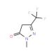 1-Methyl-3-trifluoromethyl-2-pyrazolin-5-one (CAS 1481-02-3) - chemical structure image