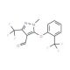 1-Methyl-3-(trifluoromethyl)-5-[2-(trifluoro-methyl)phenoxy]-1H-pyrazole-4-carbaldehyde - chemical structure image