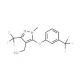 {1-Methyl-3-(trifluoromethyl)-5-[3-(trifluoro-methyl)phenoxy]-1H-pyrazol-4-yl}methanol - chemical structure image