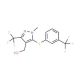 (1-Methyl-3-(trifluoromethyl)-5-{[3-(trifluoro-methyl)phenyl]sulfanyl}-1H-pyrazol-4-yl)methanol - chemical structure image