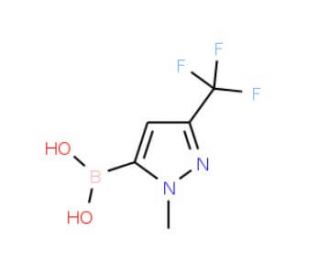 1-Methyl-3-trifluoromethylpyrazole-5-boronic acid (CAS 344591-91-9) - chemical structure image