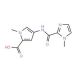 1-Methyl-4-[(1-methyl-1H-imidazole-2-carbonyl)-amino]-1H-pyrrole-2-carboxylic acid (CAS 865307-73-9) - chemical structure ima