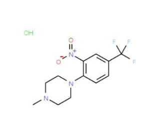 1-Methyl-4-[2-nitro-4-(trifluoromethyl)phenyl]-piperazine hydrochloride - chemical structure image
