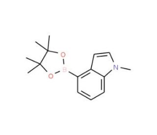 1-Methyl-4-(4,4,5,5-tetramethyl-1,3,2-dioxaborolan-2-yl)-1H-indole (CAS 898289-06-0) - chemical structure image