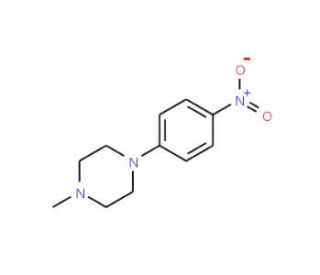 1-Methyl-4-(4-nitrophenyl)piperazine (CAS 16155-03-6) - chemical structure image