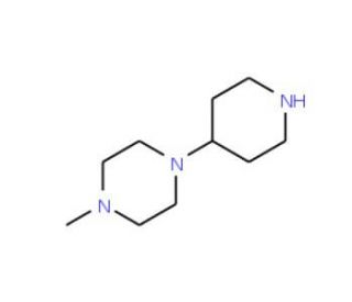 1-Methyl-4-(4-piperidinyl)piperazine (CAS 53617-36-0) - chemical structure image