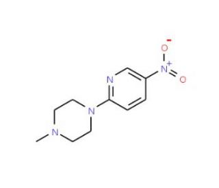 1-Methyl-4-(5-nitro-2-pyridinyl)piperazine (CAS 55403-34-4) - chemical structure image