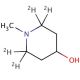 1-Methyl-4-hydroxypiperidine-d4 (CAS 1189499-82-8) - chemical structure image