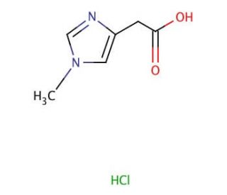 1-Methyl-4-imidazoleacetic acid hydrochloride (CAS 35454-39-8) - chemical structure image