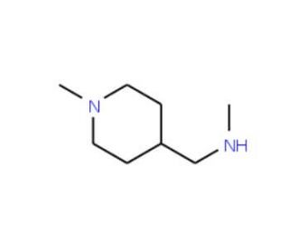 1-Methyl-4-(methylaminomethyl)-1-piperidine (CAS 405928-19-0) - chemical structure image