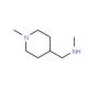 1-Methyl-4-(methylaminomethyl)-1-piperidine (CAS 405928-19-0) - chemical structure image