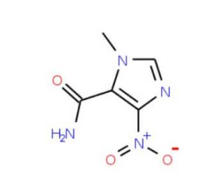 1-Methyl-4-nitro-1H-imidazole-5-carboxamide (CAS 5413-88-7) - chemical structure image