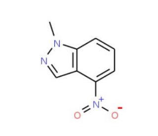 1-Methyl-4-nitro-1H-indazole (CAS 26120-43-4) - chemical structure image