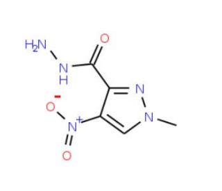 1-methyl-4-nitro-1H-pyrazole-3-carbohydrazide - chemical structure image