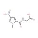 {[(1-methyl-4-nitro-1H-pyrrol-2-yl)carbonyl]amino}acetic acid - chemical structure image