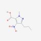 1-Methyl-4-nitro-3-propyl-1H-pyrazole-5-carboxylic acid (CAS 139756-00-6) - chemical structure image