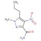 1-Methyl-4-nitro-5-propyl-1H-pyrazole-3-carboxamide - chemical structure image
