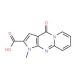 1-methyl-4-oxo-1,4-dihydropyrido[1,2-a]pyrrolo[2,3-d]pyrimidine-2-carboxylic acid - chemical structure image