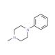 1-Methyl-4-phenylpiperazine (CAS 3074-43-9) - chemical structure image