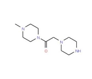 1-Methyl-4-(piperazin-1-ylacetyl)piperazine (CAS 94012-35-8) - chemical structure image
