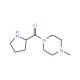 1-methyl-4-(pyrrolidin-2-ylcarbonyl)piperazine (CAS 116818-82-7) - chemical structure image