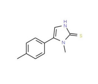 1-methyl-5-(4-methylphenyl)-1H-imidazole-2-thiol - chemical structure image