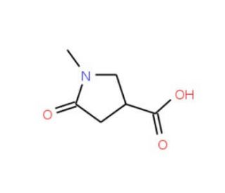 1-Methyl-5-oxopyrrolidine-3-carboxylic acid (CAS 42346-68-9) - chemical structure image