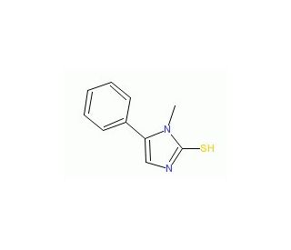 1-methyl-5-phenyl-1H-imidazole-2-thiol (CAS 25433-13-0) - chemical structure image