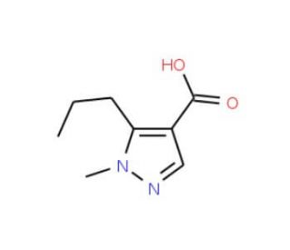 1-methyl-5-propyl-1H-pyrazole-4-carboxylic acid - chemical structure image