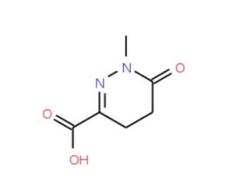 1-Methyl-6-oxo-1,4,5,6-tetrahydropyridazine-3-carboxylic acid (CAS 33548-32-2) - chemical structure image