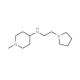 1-Methyl-N-(2-pyrrolidin-1-ylethyl)piperidin-4-amine - chemical structure image