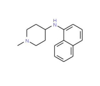 1-methyl-N-(naphthalen-1-yl)piperidin-4-amine - chemical structure image