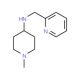 1-Methyl-N-(pyridin-2-ylmethyl)piperidin-4-amine - chemical structure image