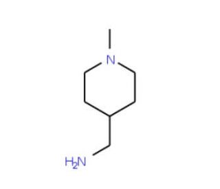 1-Methyl-piperidin-4-methylamine (CAS 7149-42-0) - chemical structure image