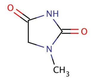 1-Methylhydantoin (CAS 616-04-6) - chemical structure image