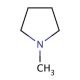 1-Methylpyrrolidine (CAS 120-94-5) - chemical structure image