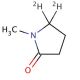 1-Methylpyrrolidinone-5,5,-d2 (CAS 128991-09-3) - chemical structure image