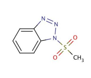 1-(Methylsulfonyl)-1H-benzotriazole (CAS 37073-15-7) - chemical structure image