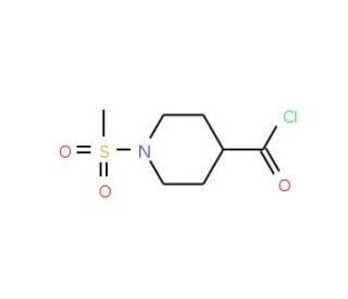 1-(Methylsulfonyl)-4-piperidinecarbonyl chloride - chemical structure image