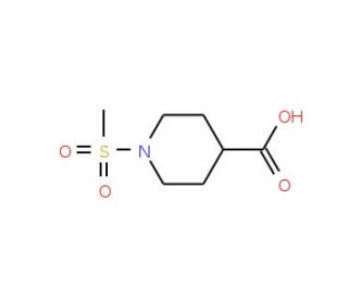 1-(Methylsulfonyl)-4-piperidinecarboxylic acid (CAS 280772-00-1) - chemical structure image