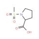 1-(methylsulfonyl)pyrrolidine-2-carboxylic acid - chemical structure image