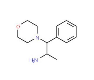 1-(morpholin-4-yl)-1-phenylpropan-2-amine (CAS 100800-07-5 (HCl salt)) - chemical structure image