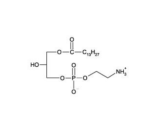 1-Myristoyl-sn-glycero-3-phosphoethanolamine - chemical structure image