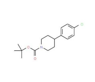 1-N-Boc-4-(4-chlorophenyl)piperidine (CAS 946593-11-9) - chemical structure image