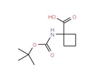1-N-Boc-amino-cyclobutane carboxylic acid (CAS 120728-10-1) - chemical structure image