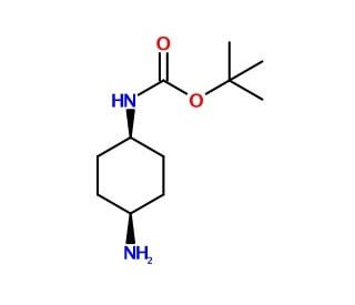 1-N-Boc-cis-1,4-cyclohexyldiamine (CAS 247570-24-7) - chemical structure image