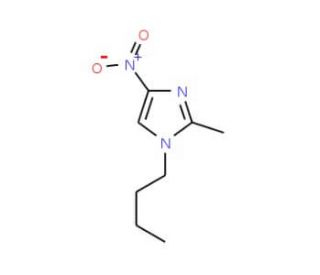 1-n-Butyl-2-methyl-4-nitroimidazole (CAS 135009-57-3) - chemical structure image