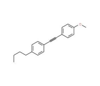 1-n-Butyl-4-[(4-methoxyphenyl)ethynyl]benzene (CAS 35684-12-9) - chemical structure image