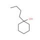 1-n-Butylcyclohexanol (CAS 5445-30-7) - chemical structure image
