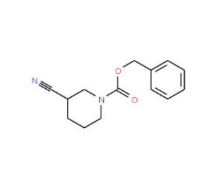 1-N-Cbz-3-cyano-piperidine (CAS 885069-22-7) - chemical structure image